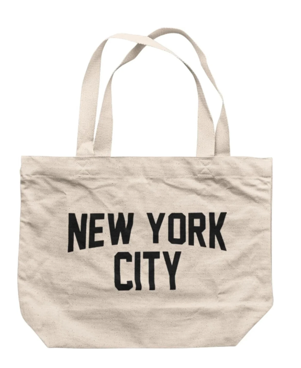 New York Jumbo Tote Natural Cotton Canvas 75pcs