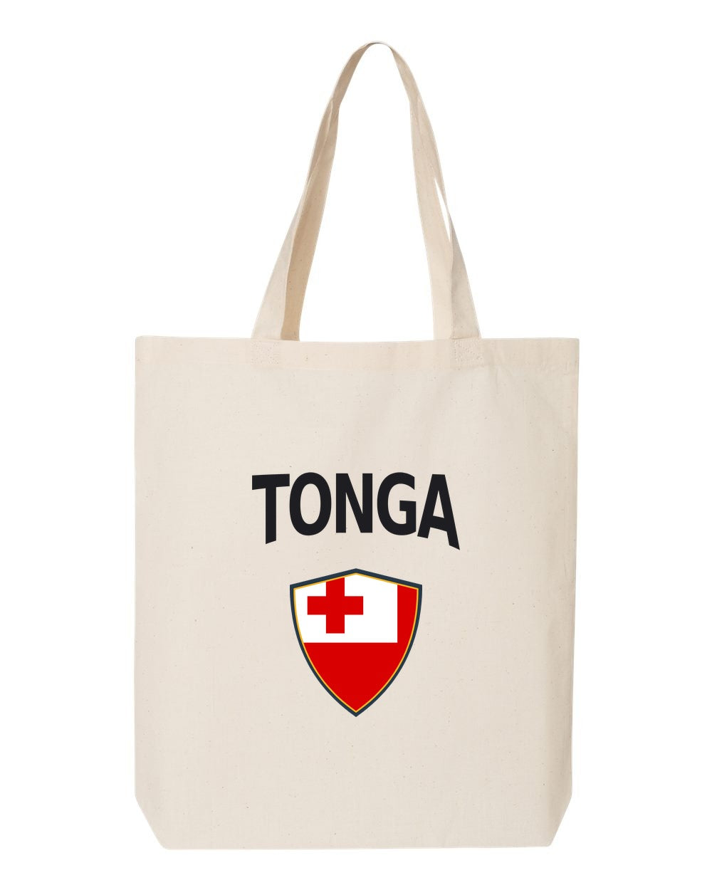 Tonga Soccer Tote Bag — Arched National Crest | NYC Factory