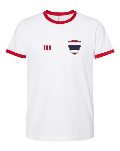 Thailand Soccer Ringer Tee — Retro National Crest | NYC Factory