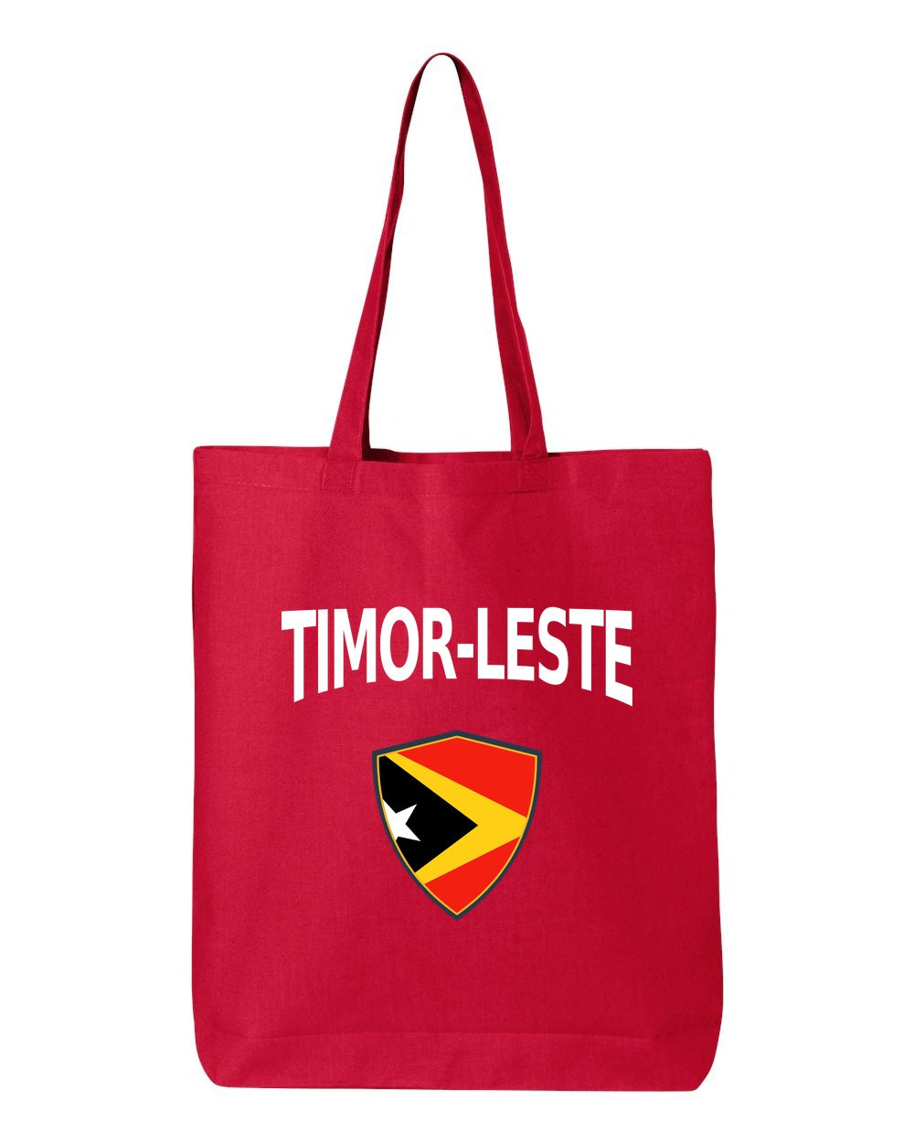 Timor-Leste Soccer Tote Bag — Arched National Crest | NYC Factory