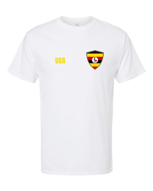 Uganda Soccer Tee — Retro National Crest | NYC Factory