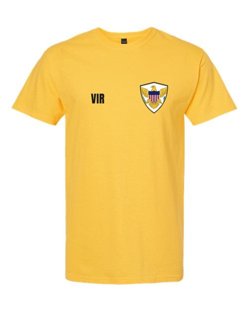 Us Virgin Islands Soccer Tee — Retro National Crest | NYC Factory