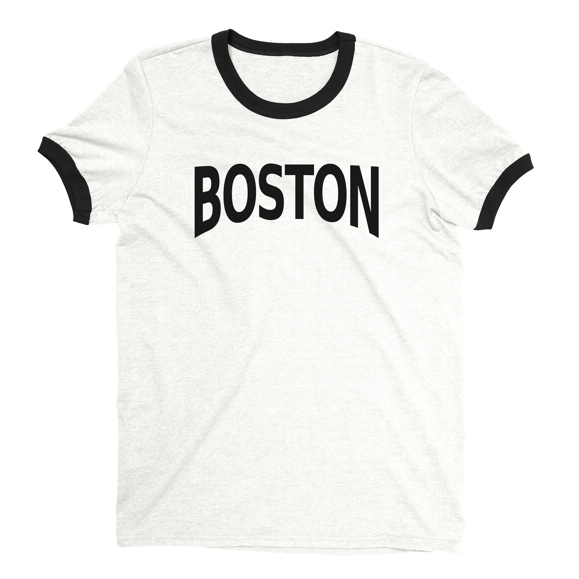 Boston Ringer Tee — White