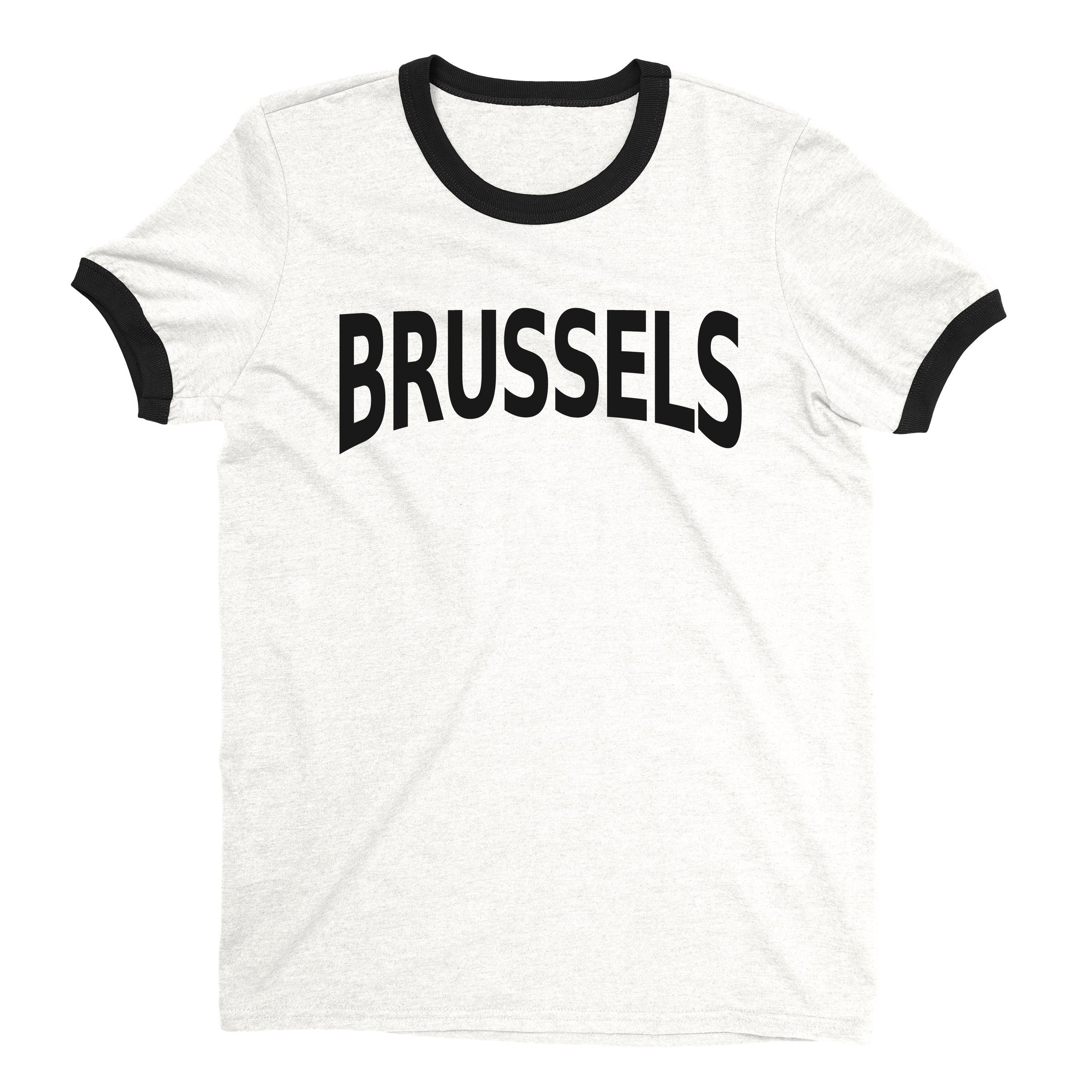 Brussels Ringer Tee — White
