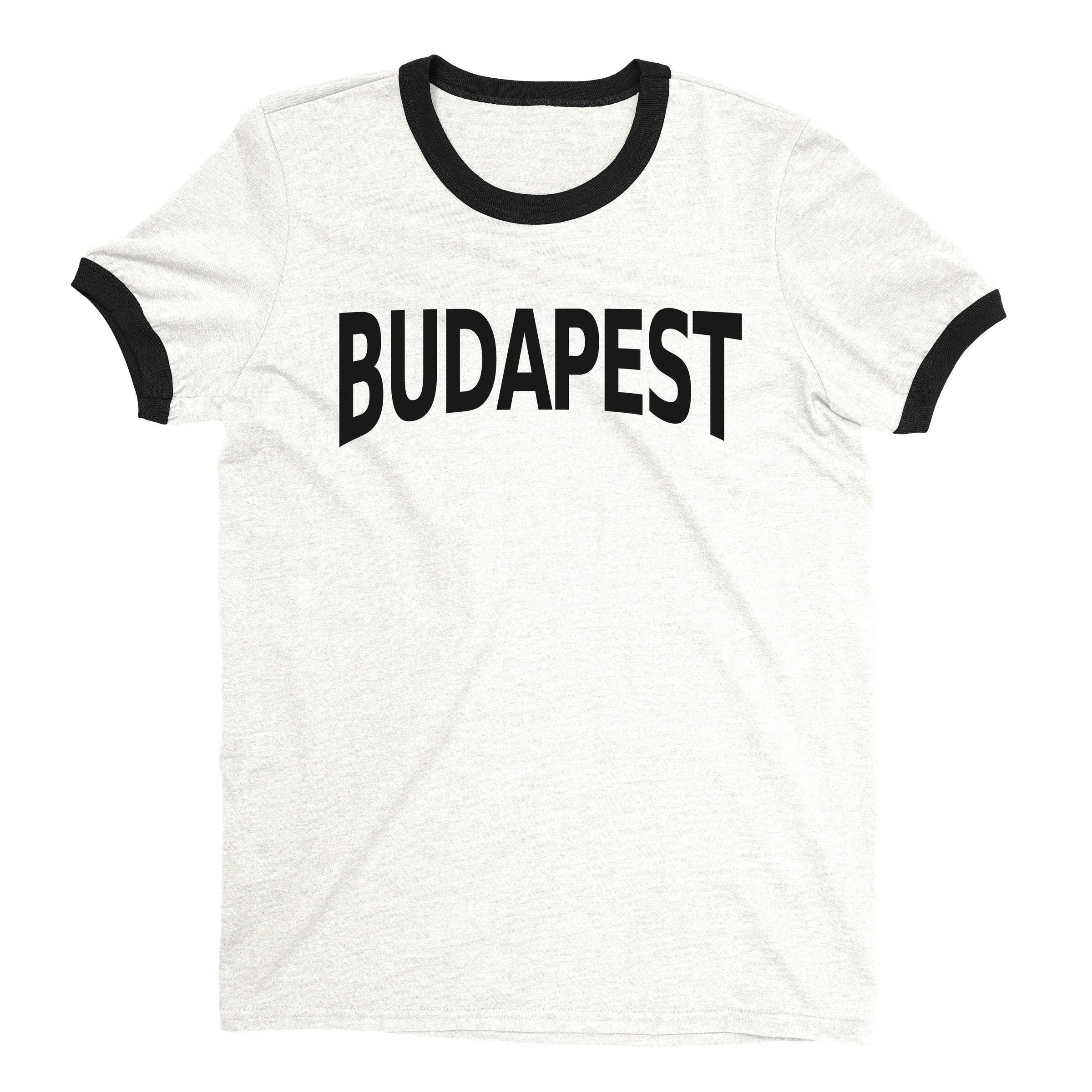 Budapest Ringer Tee — White