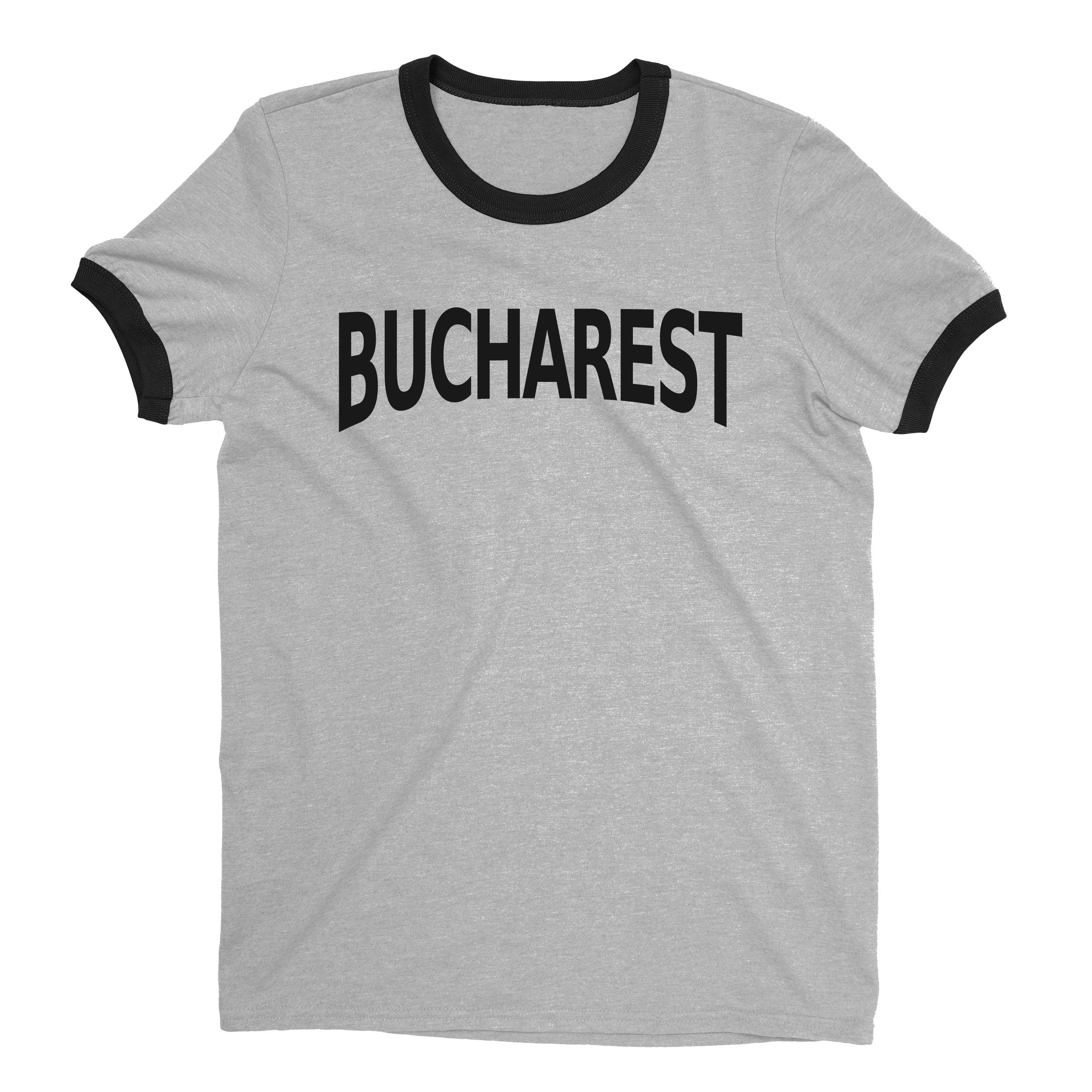 Bucharest Ringer Tee — Heather Gray