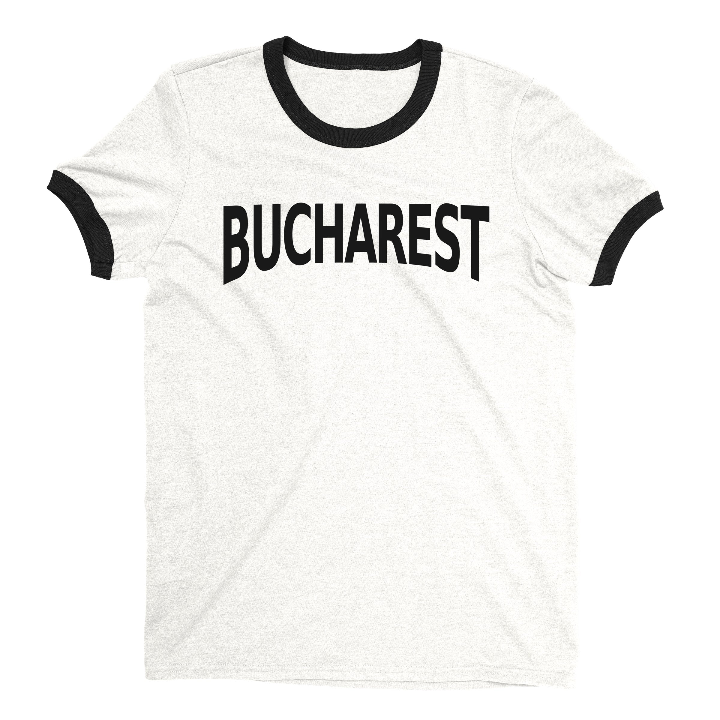 Bucharest Ringer Tee — White
