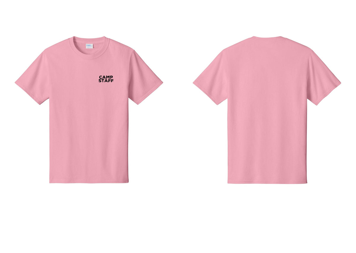NYC Factory Camp Staff T-Shirt - Chest Only - Candy Pink
