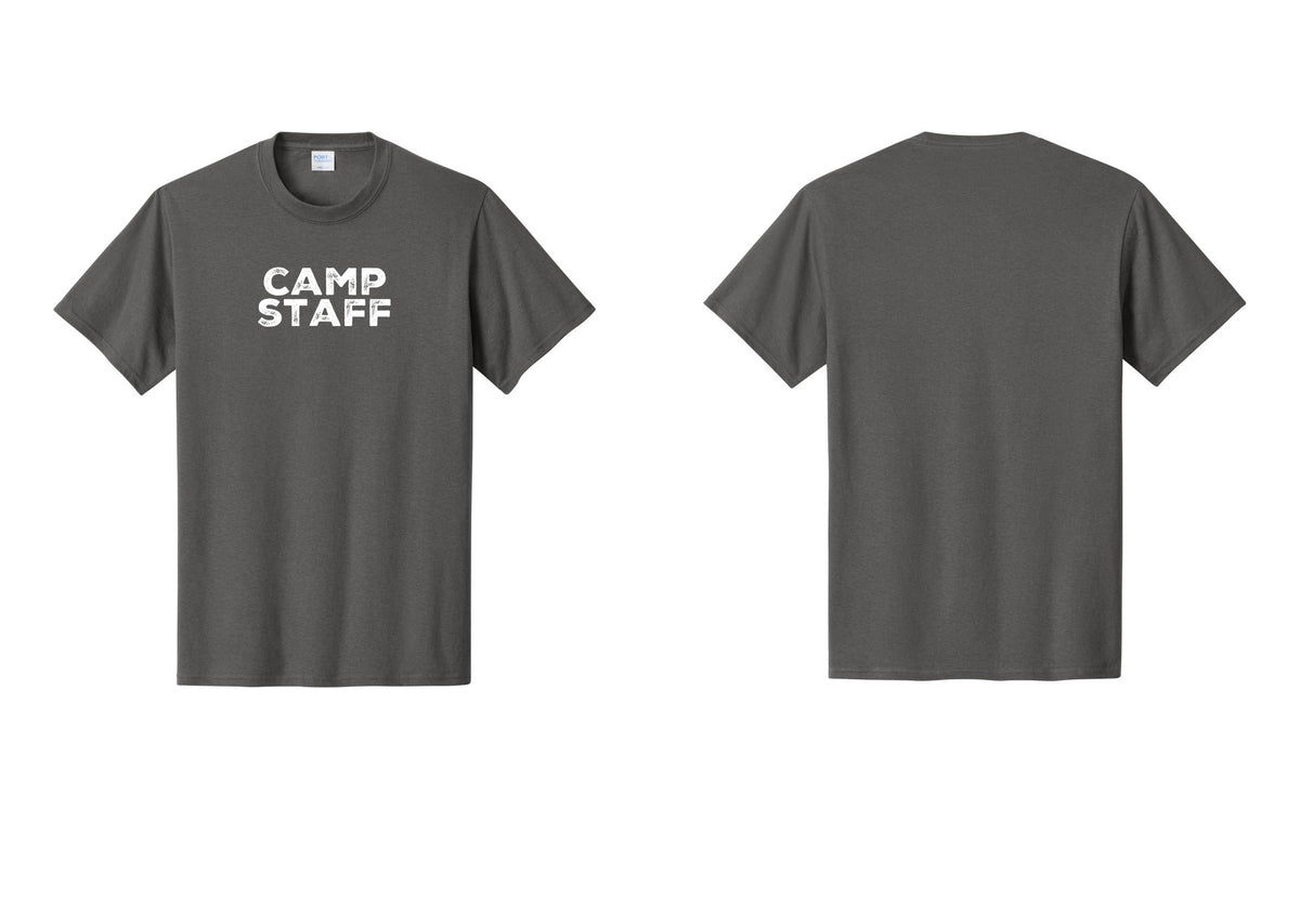 NYC Factory Unisex Camp Staff Charcoal T-Shirt - Front Only - Charcoal