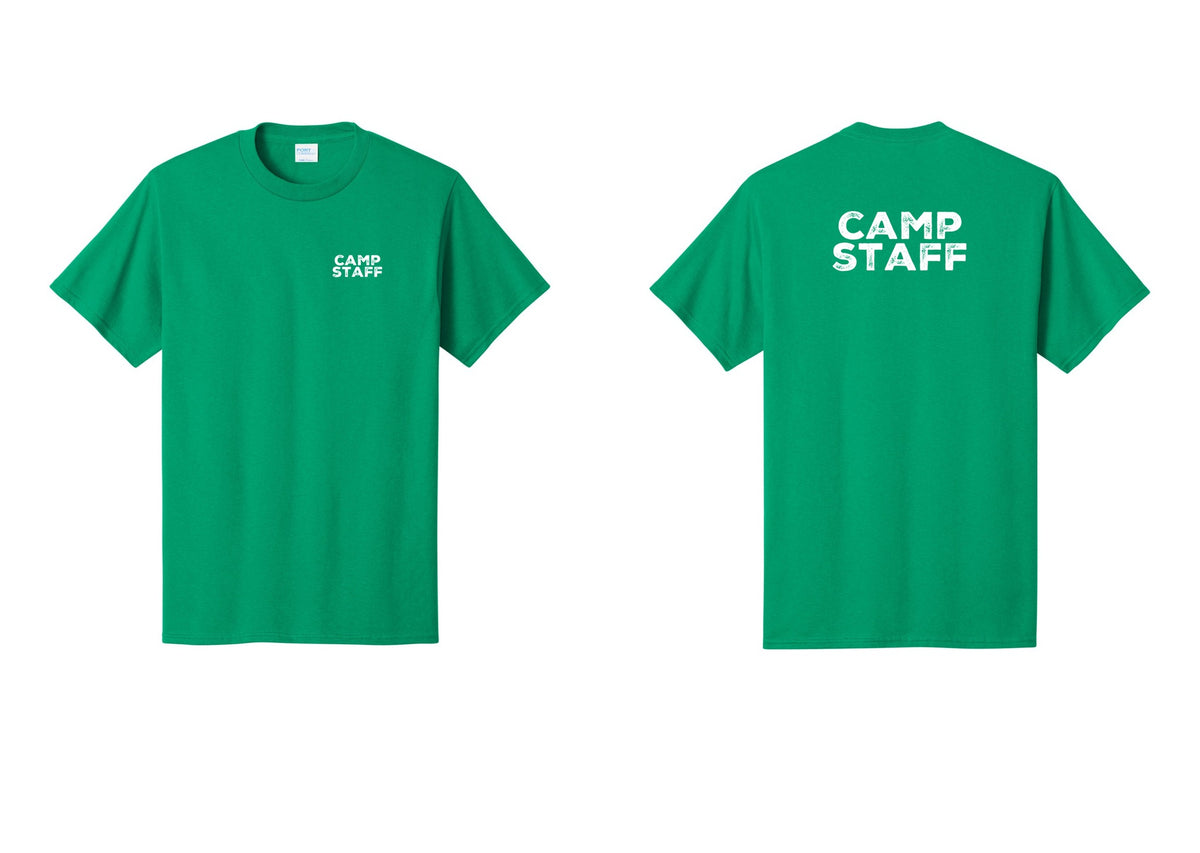 NYC Factory Camp Staff T-Shirt - Chest + Back - Kelly