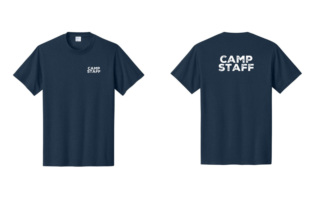 NYC Factory Camp Staff T-Shirt - Chest + Back - Navy