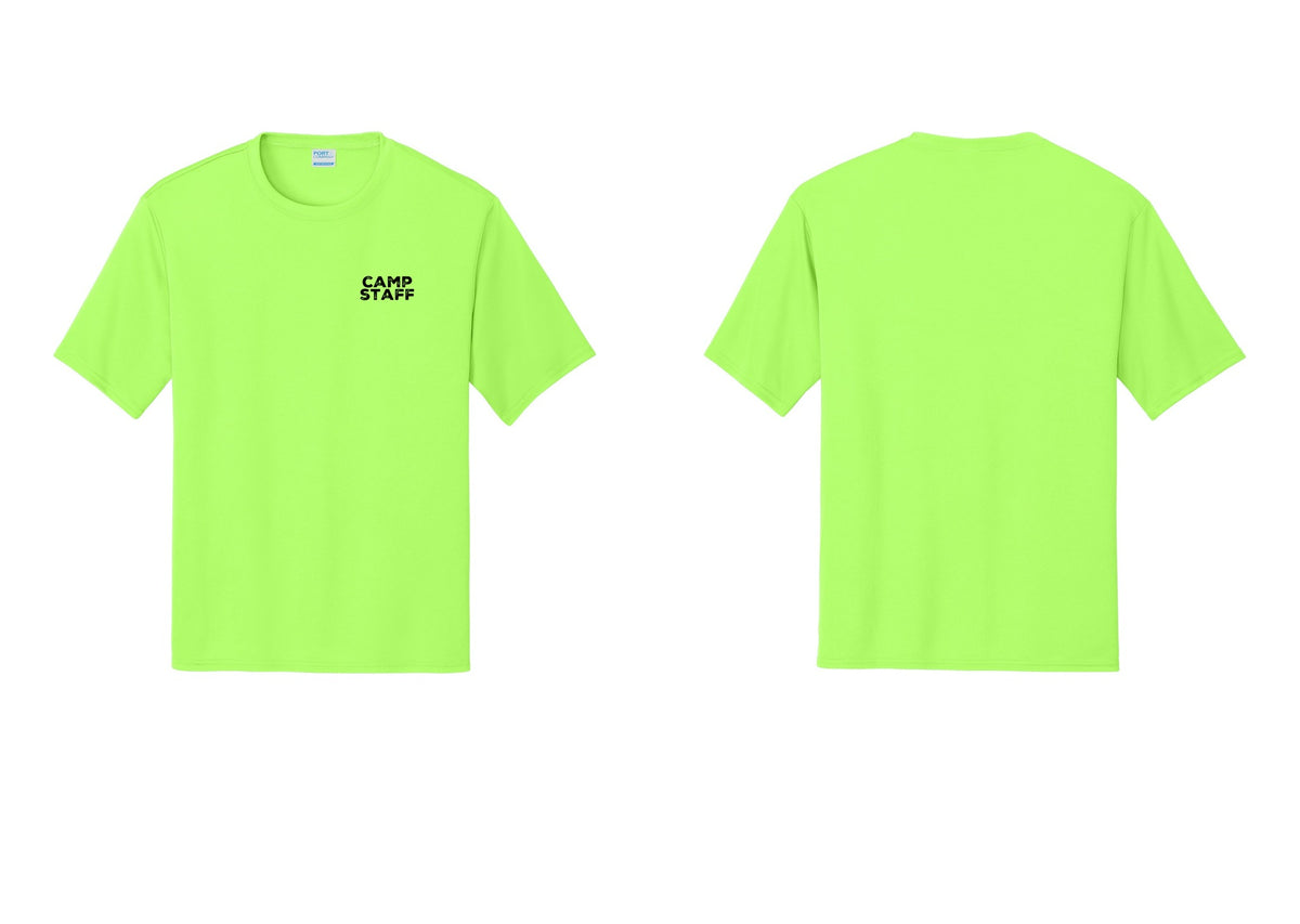 NYC Factory Camp Staff Performance T-Shirt (Rustic) - Chest Only - Neon Green
