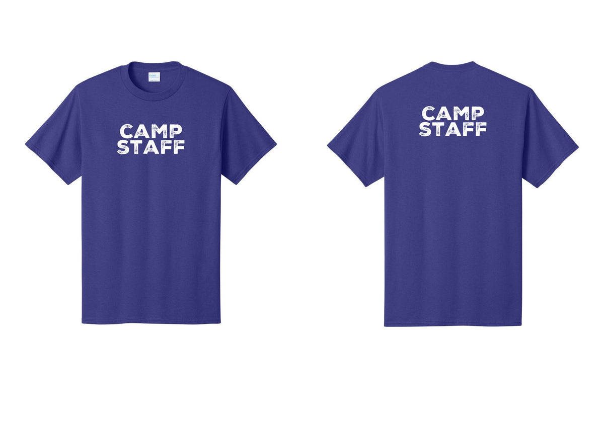 NYC Factory Camp Staff T-Shirt - Front + Back - Purple