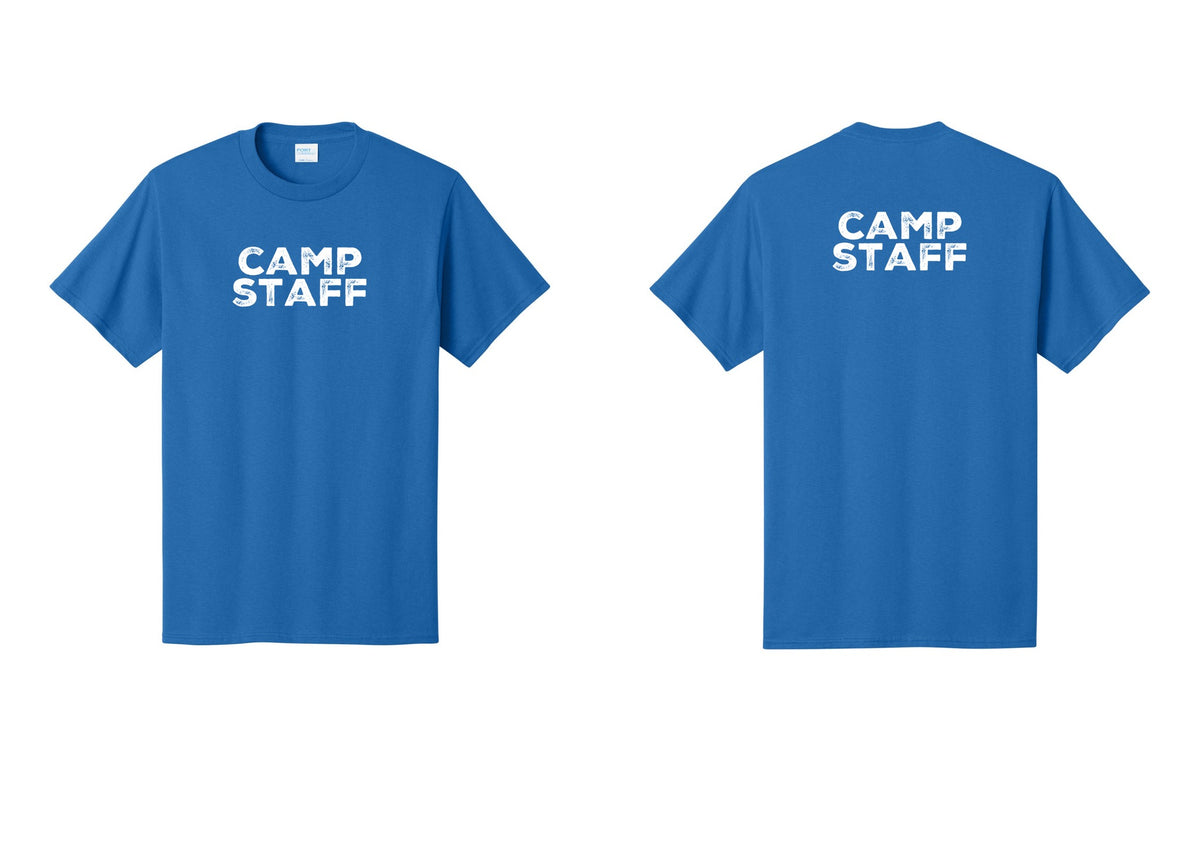 NYC Factory Camp Staff T-Shirt - Front + Back - Royal