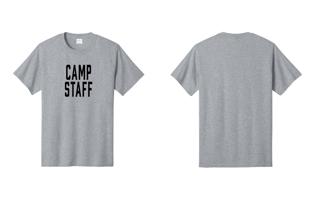 NYC Factory Camp Staff T-Shirt, Condensed Lettering - Front Only - Athletic Heather