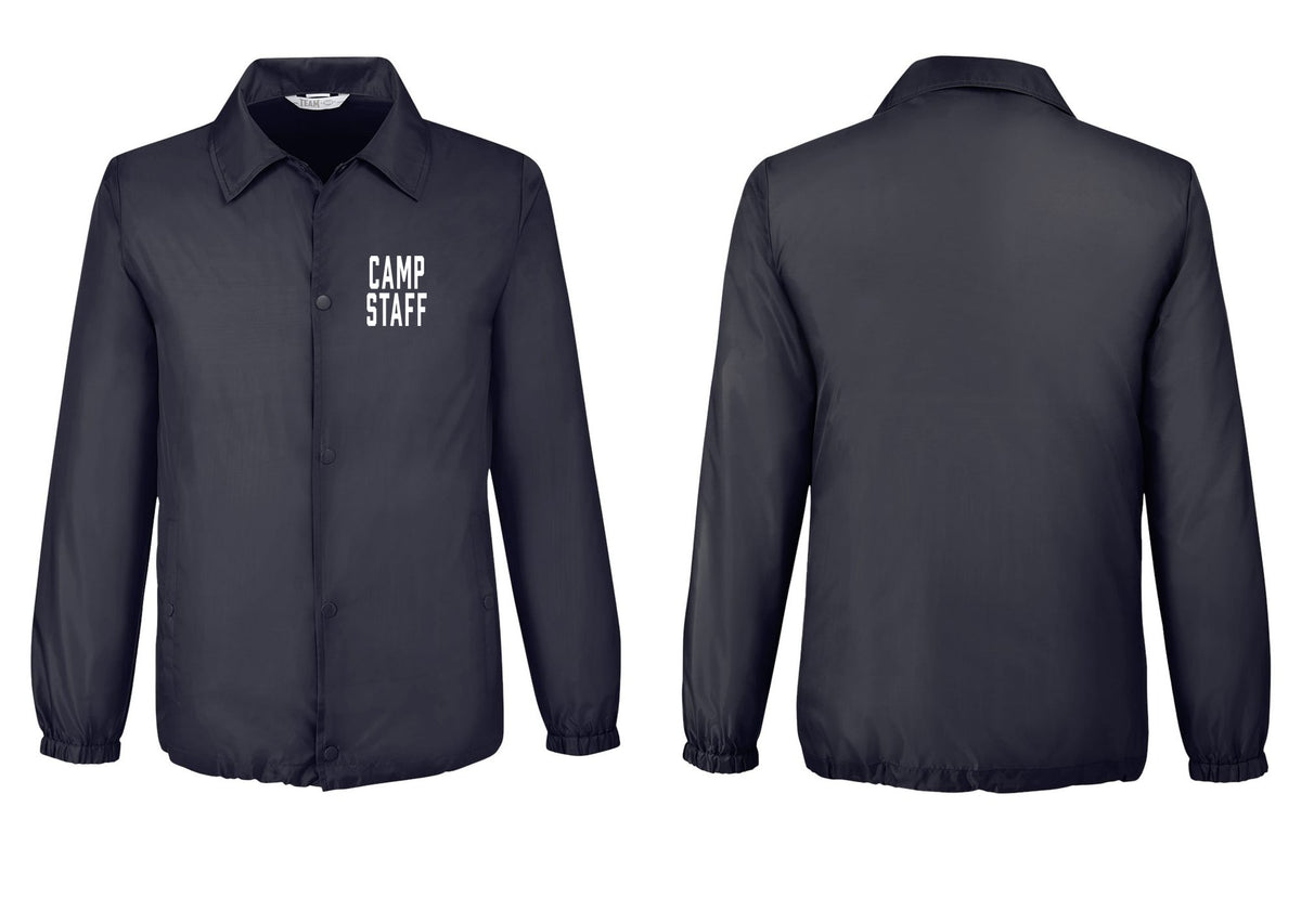 NYC Factory Camp Staff Snap-Front Coaches Jacket (Classic) - Chest Only - Black