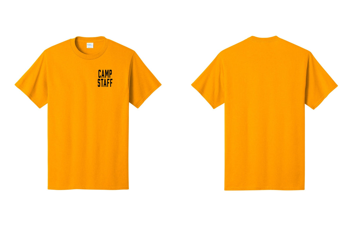 NYC Factory Unisex Camp Staff Classic T-Shirt - Chest Only - Gold