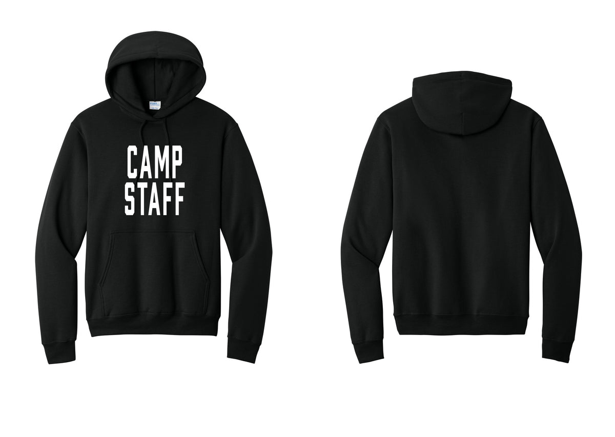 NYC Factory Camp Staff Cotton Fleece Pullover Hoodie (Classic) - Front Only - Black