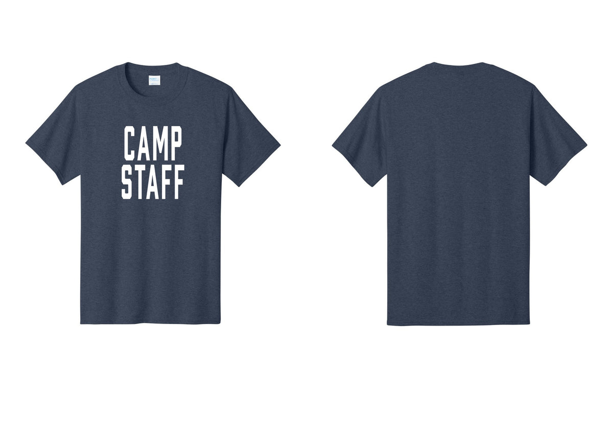 NYC Factory Unisex Camp Staff Classic T-Shirt - Front Only - Heather Navy