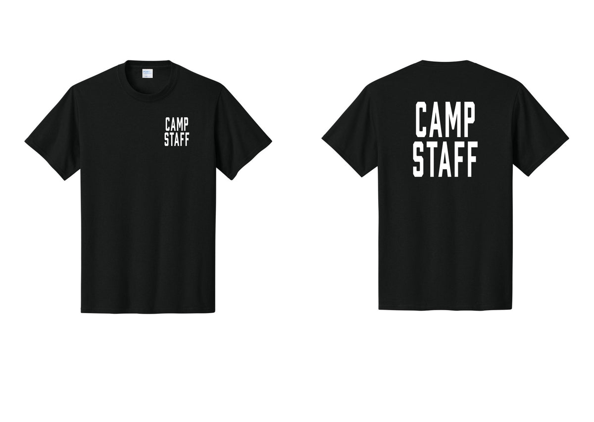 NYC Factory Unisex Camp Staff Classic T-Shirt - Chest + Back - Black