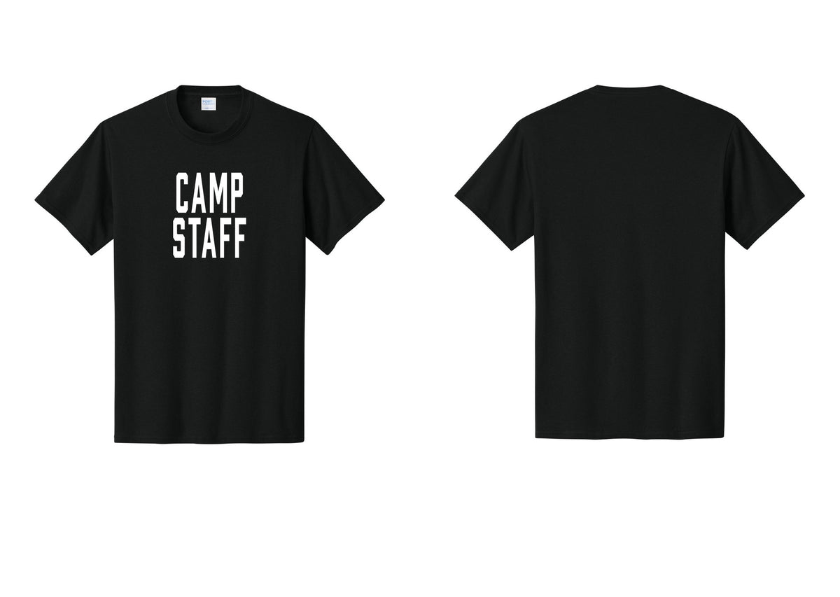 NYC Factory Camp Staff T-Shirt, Condensed Lettering - Front Only - Black