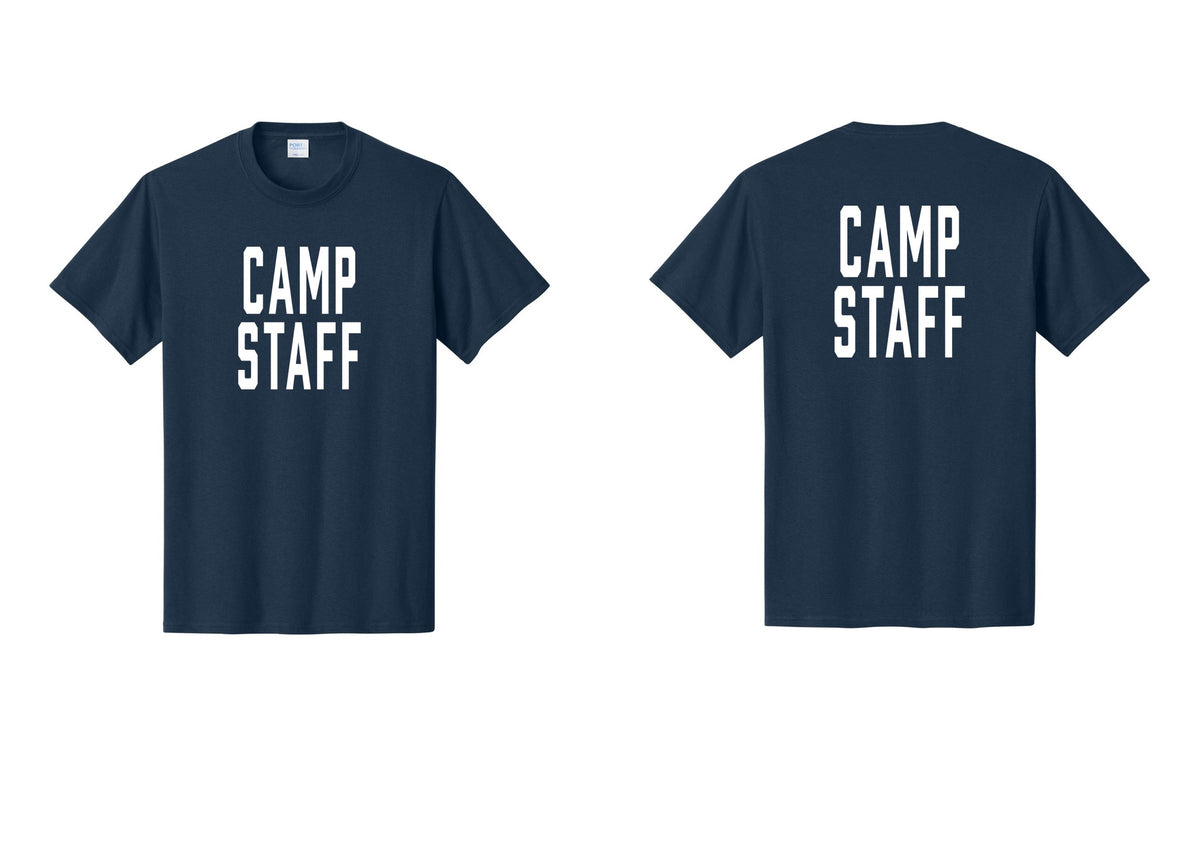 NYC Factory Unisex Camp Staff Classic T-Shirt - Front + Back - Navy