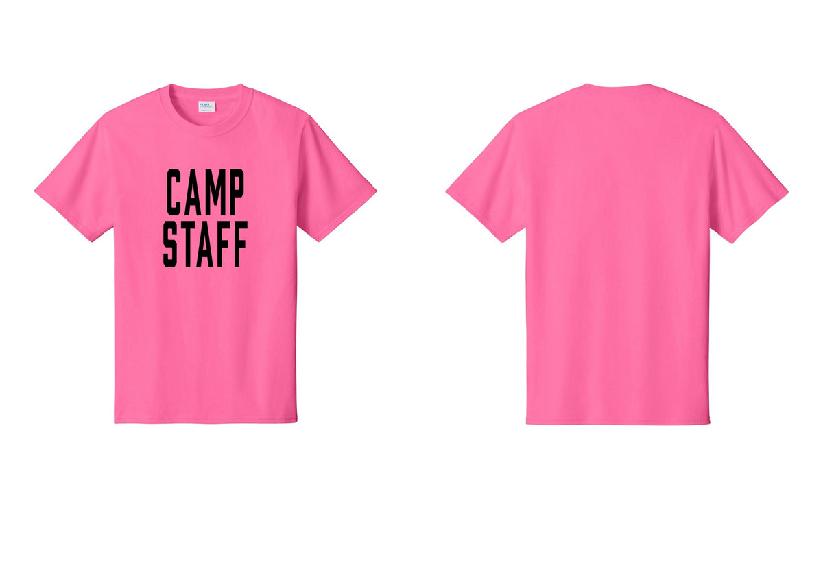 NYC Factory Unisex Camp Staff Classic T-Shirt - Front Only - Neon Pink