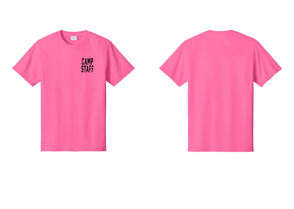 NYC Factory Unisex Camp Staff Classic T-Shirt - Chest Only - Neon Pink