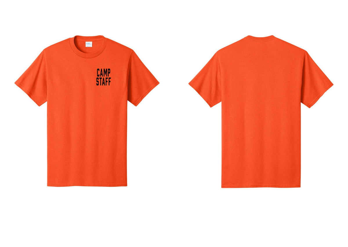NYC Factory Unisex Camp Staff Classic T-Shirt - Chest Only - Orange