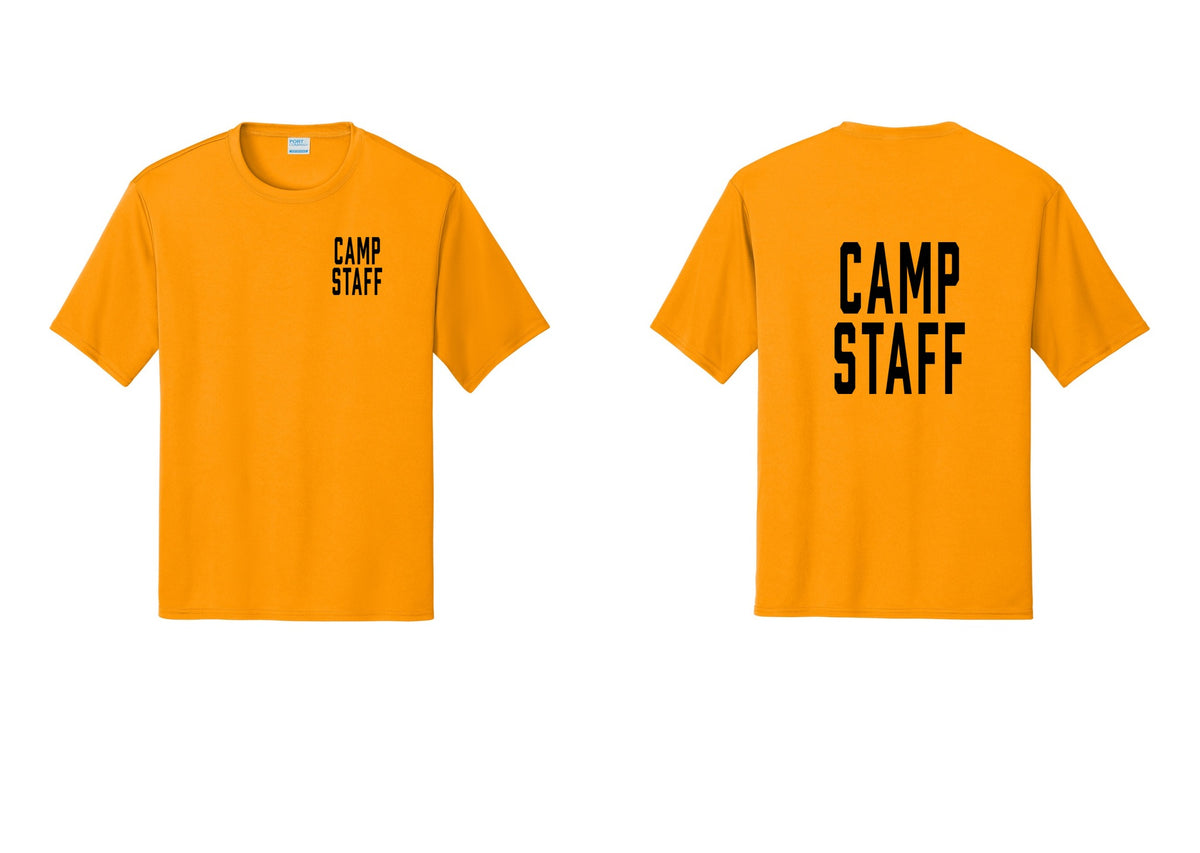 NYC Factory Camp Staff Performance T-Shirt (Classic) - Chest + Back - Gold