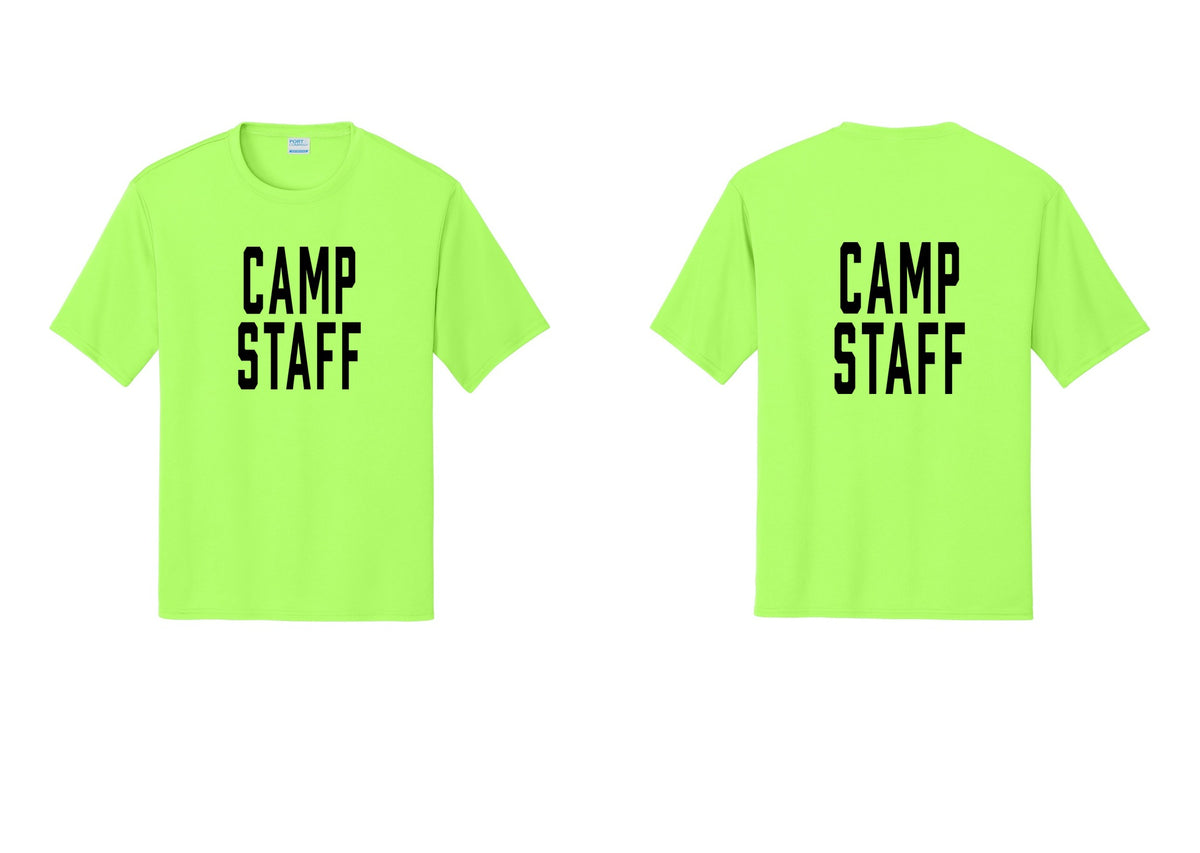 NYC Factory Camp Staff Performance T-Shirt (Classic) - Front + Back - Neon Green