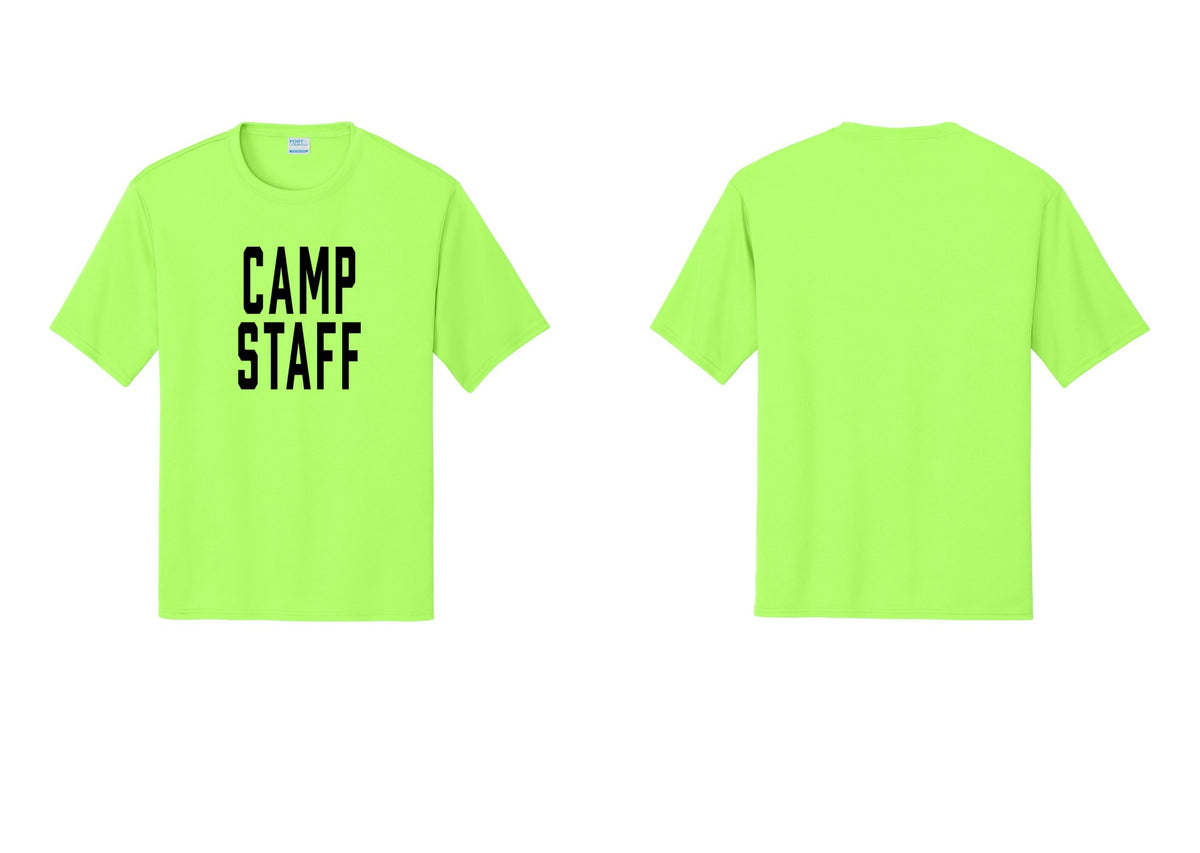 NYC Factory Camp Staff Performance T-Shirt (Classic) - Front Only - Neon Green
