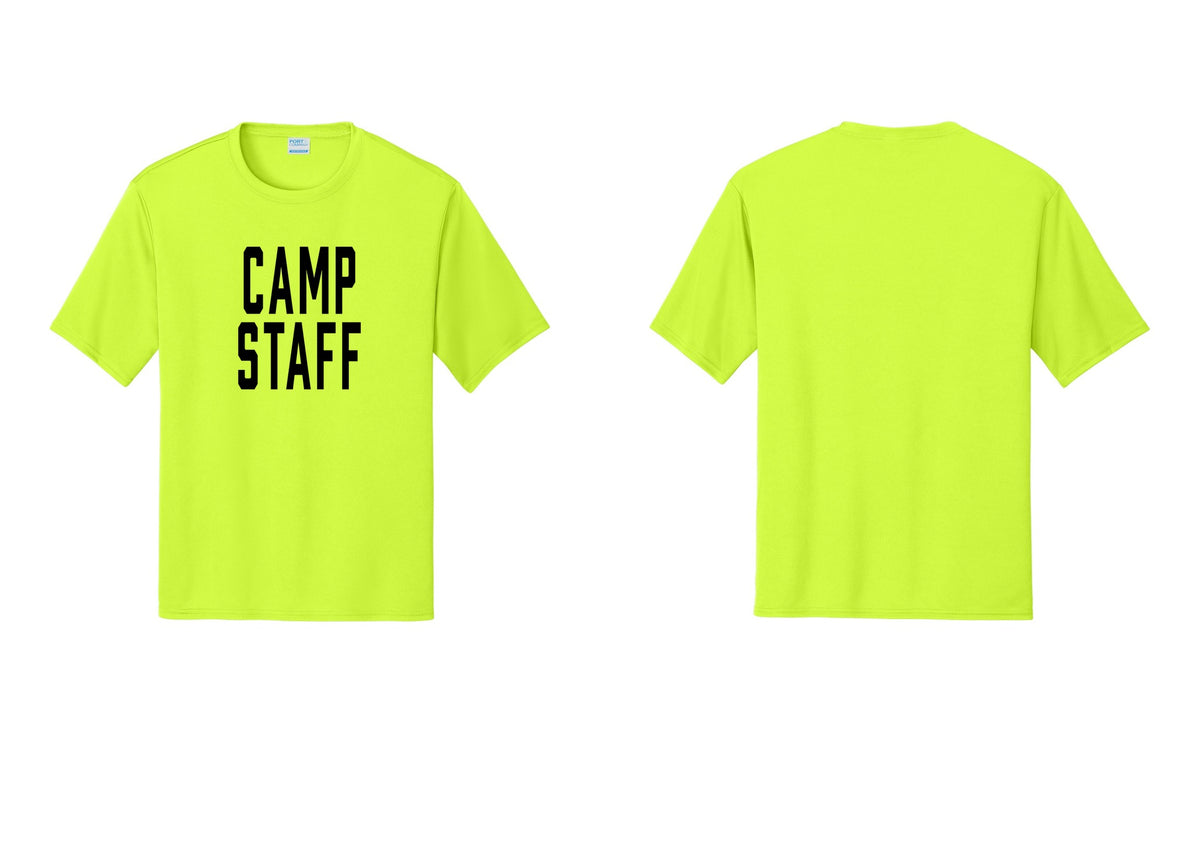 NYC Factory Camp Staff Performance T-Shirt (Classic) - Front Only - Neon Yellow