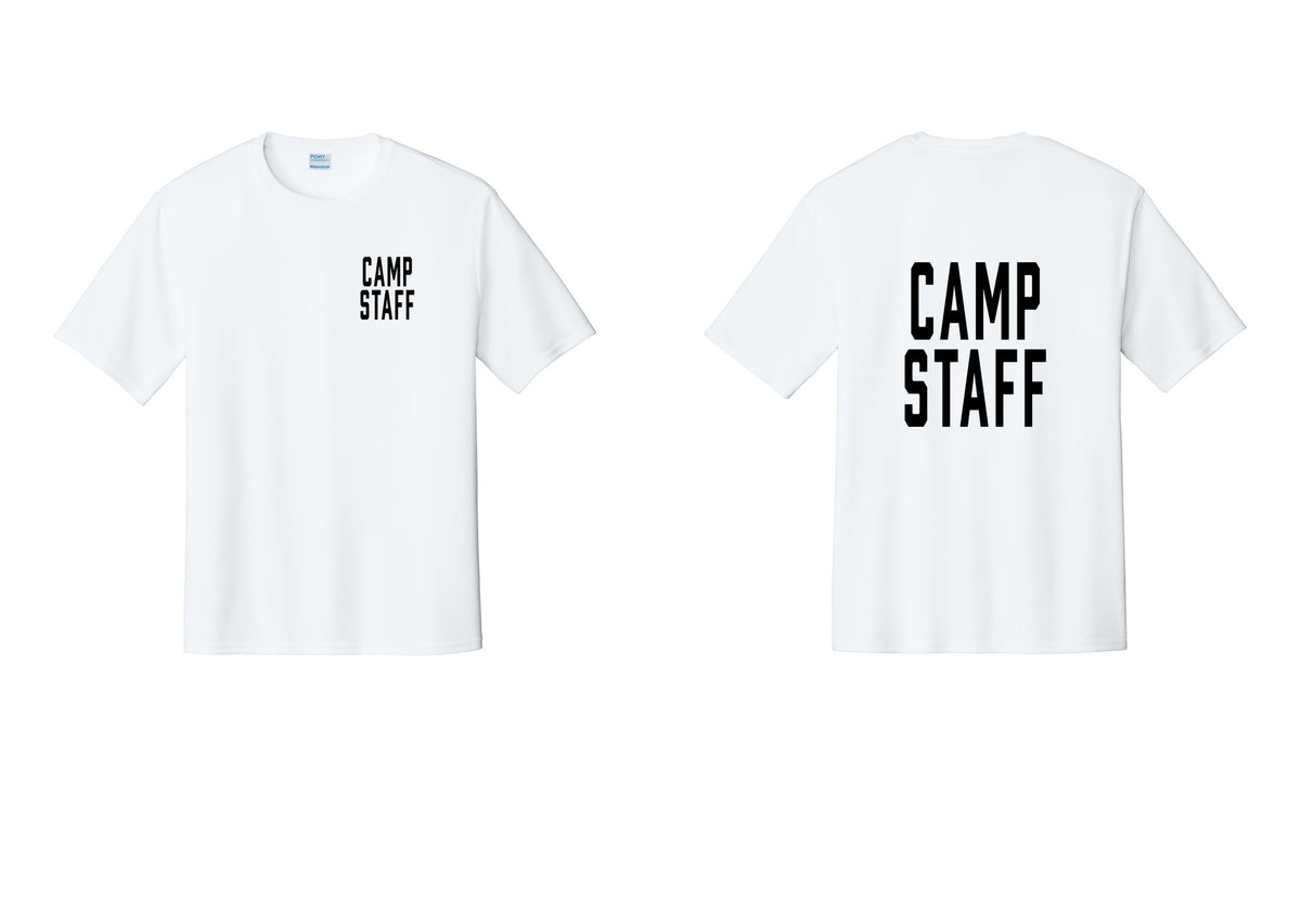 NYC Factory Camp Staff Performance T-Shirt (Classic) - Chest + Back - White