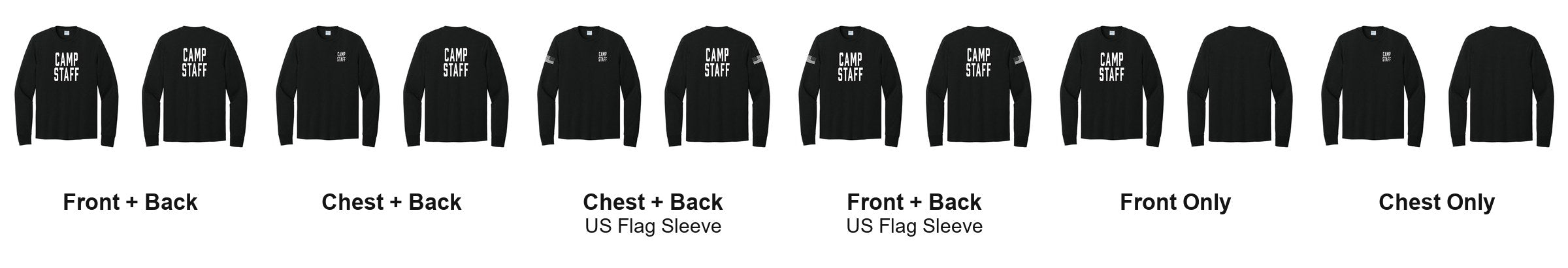 CAMP STAFF print layouts
