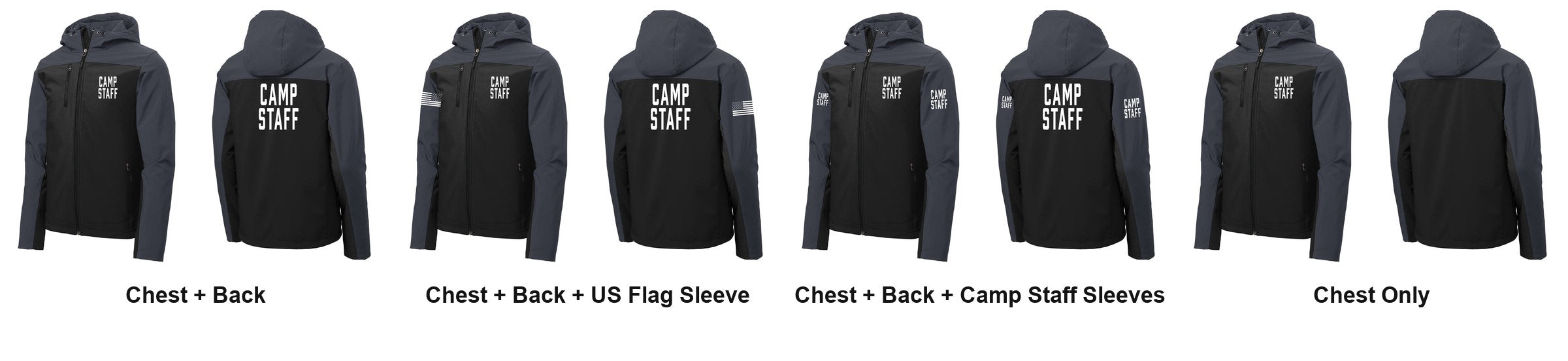 CAMP STAFF t-shirt print layouts