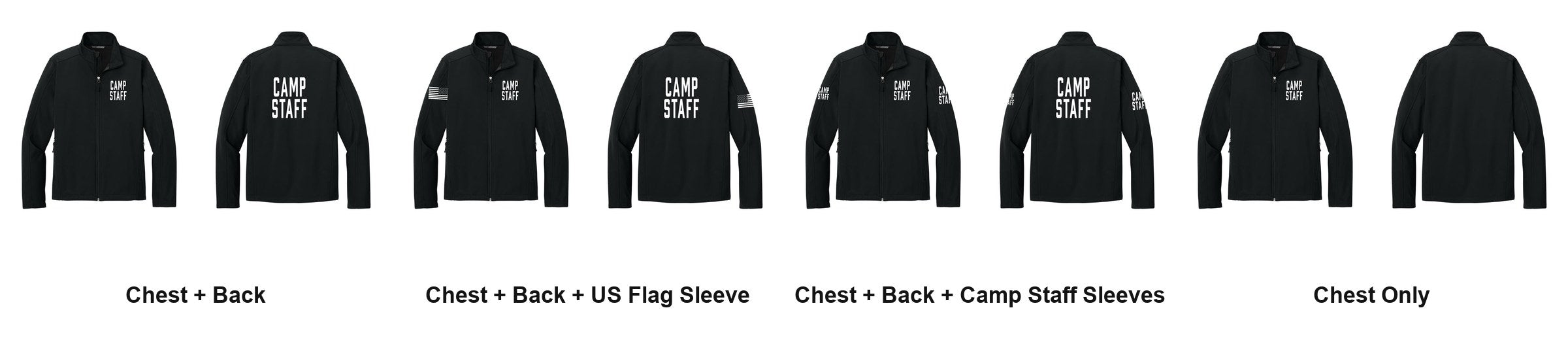 CAMP STAFF t-shirt print layouts