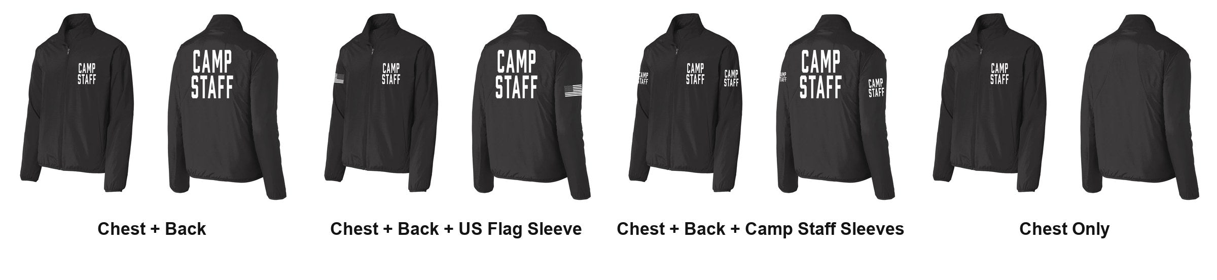 CAMP STAFF print layouts