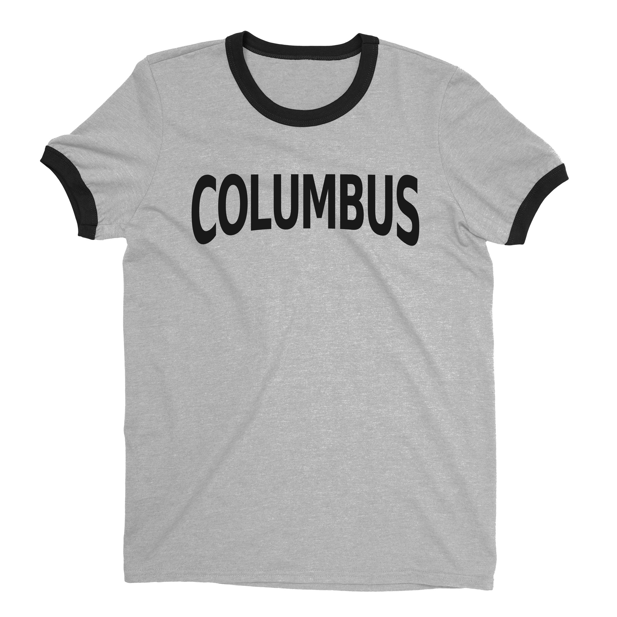 Columbus Ringer Tee — Heather Gray