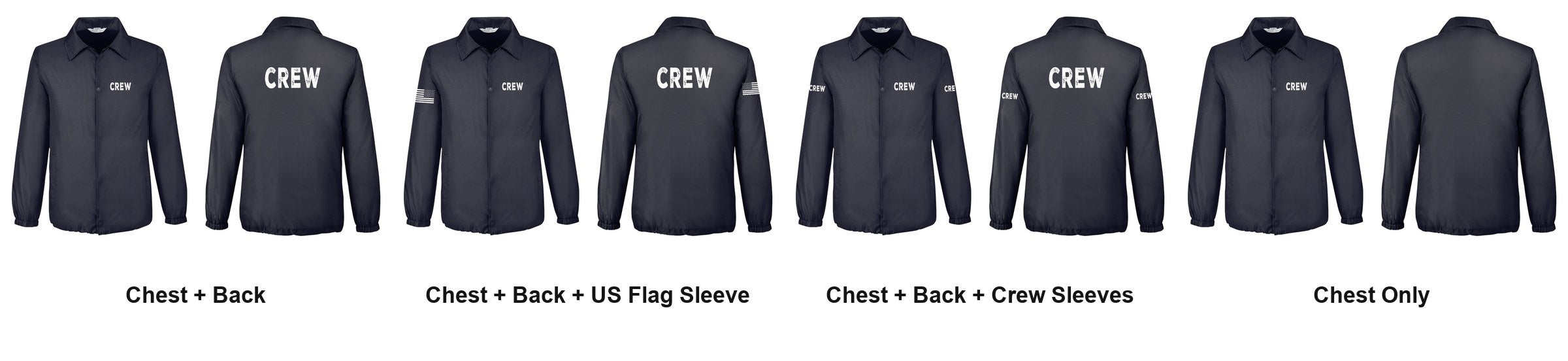 CREW print layouts