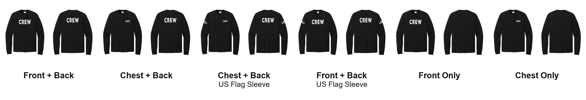 CREW print layouts