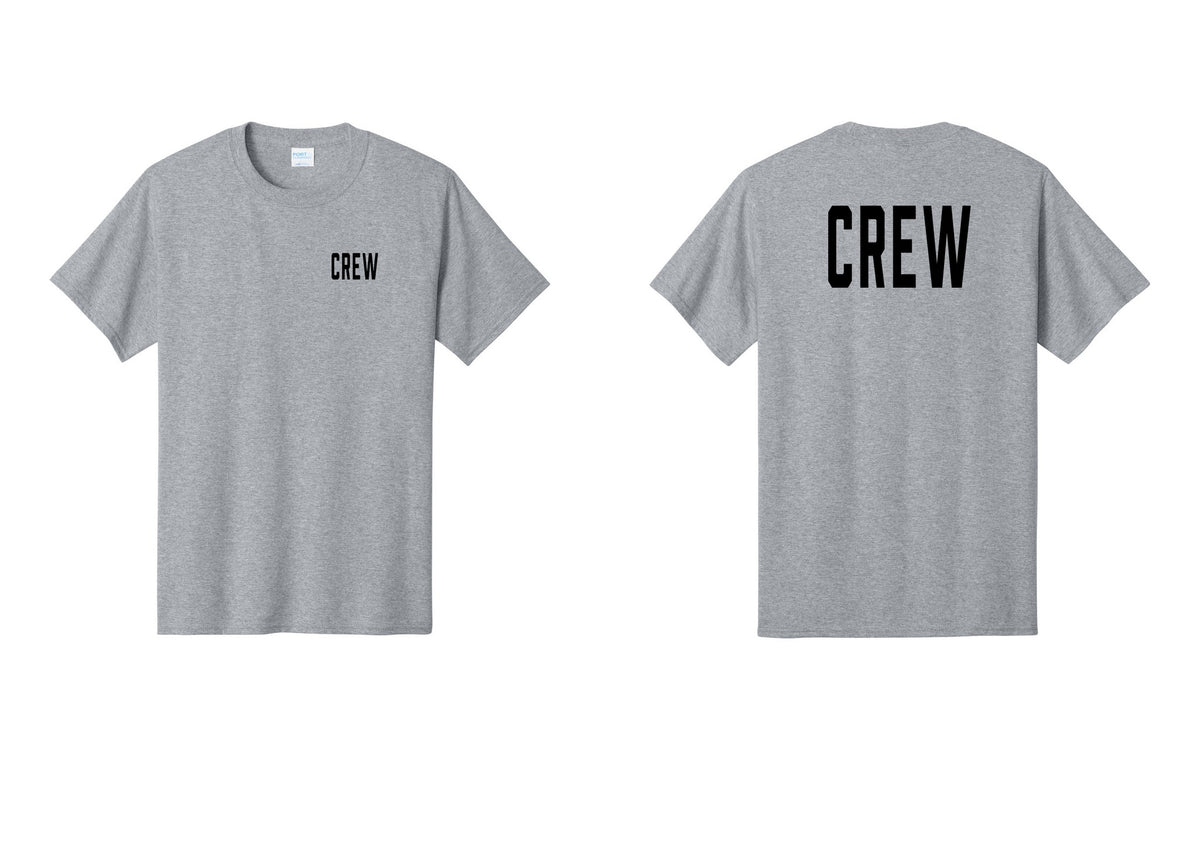 NYC Factory Crew T-Shirt for Event Staff & Production Teams (Classic) - Chest + Back - Athletic Heather
