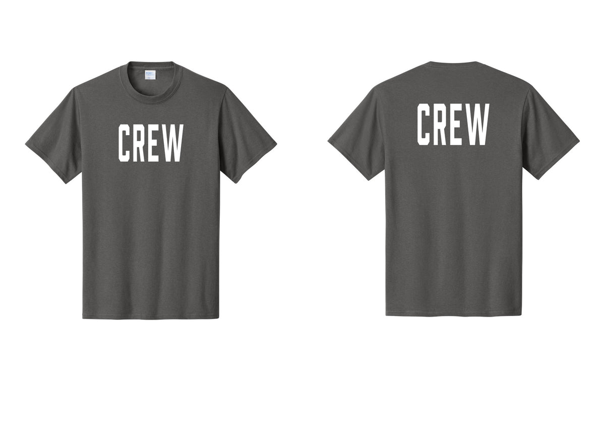NYC Factory Crew T-Shirt for Event Staff & Production Teams (Classic) - Front + Back - Charcoal