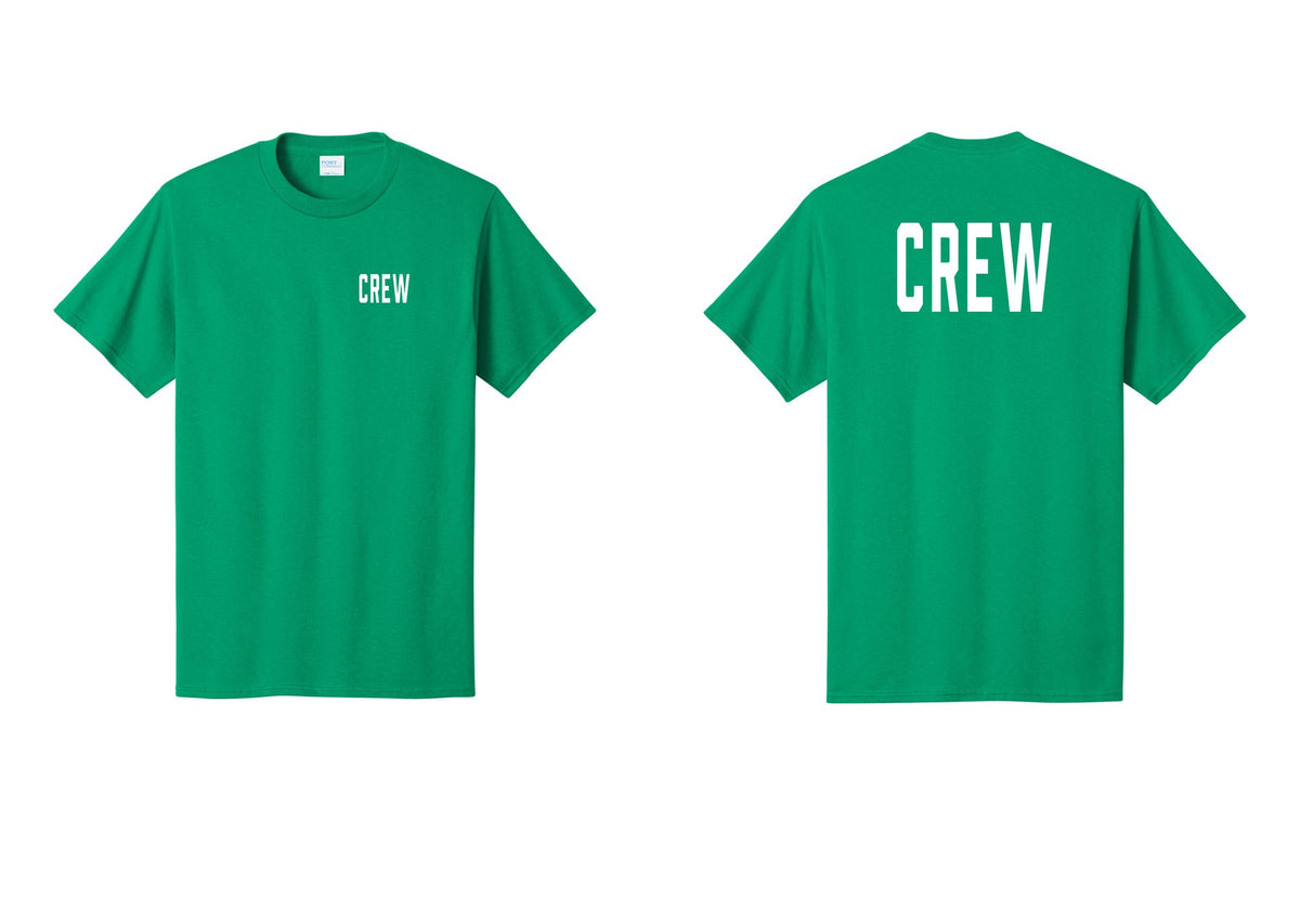 NYC Factory Crew T-Shirt for Event Staff & Production Teams (Classic) - Chest + Back - Kelly