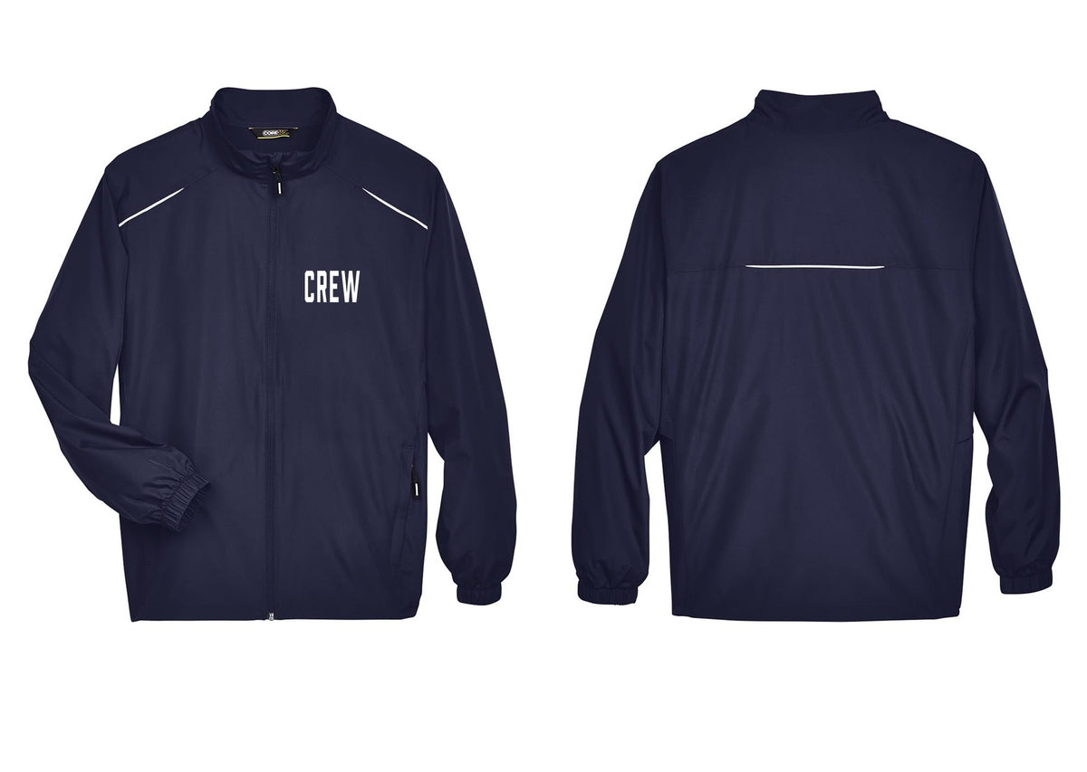 NYC Factory Crew Reflective Lightweight Jacket for Event Staff & Production Teams (Classic) - Chest Only - Classic Navy