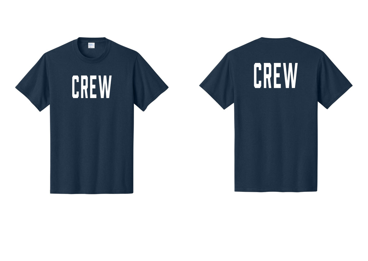 NYC Factory Crew T-Shirt for Event Staff & Production Teams (Classic) - Front + Back - Navy