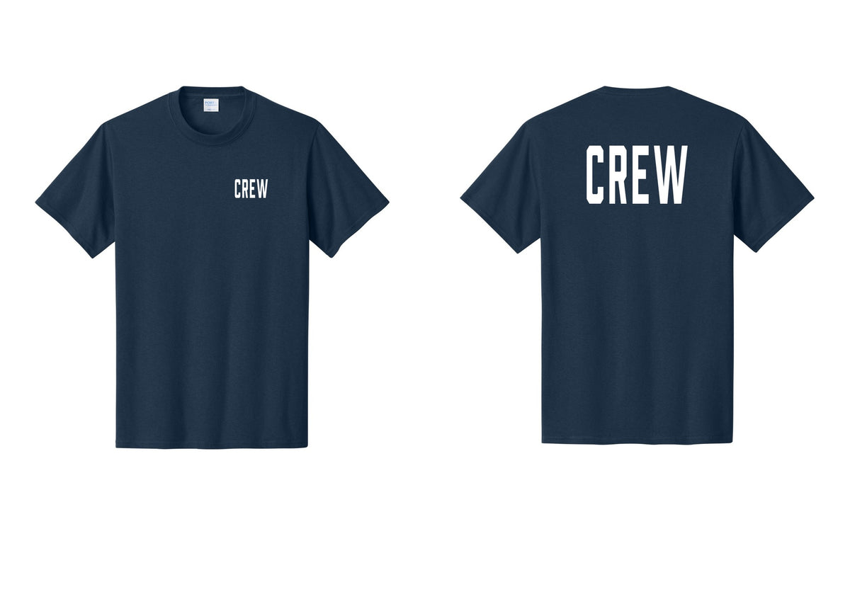 NYC Factory Crew T-Shirt for Event Staff & Production Teams (Classic) - Chest + Back - Navy