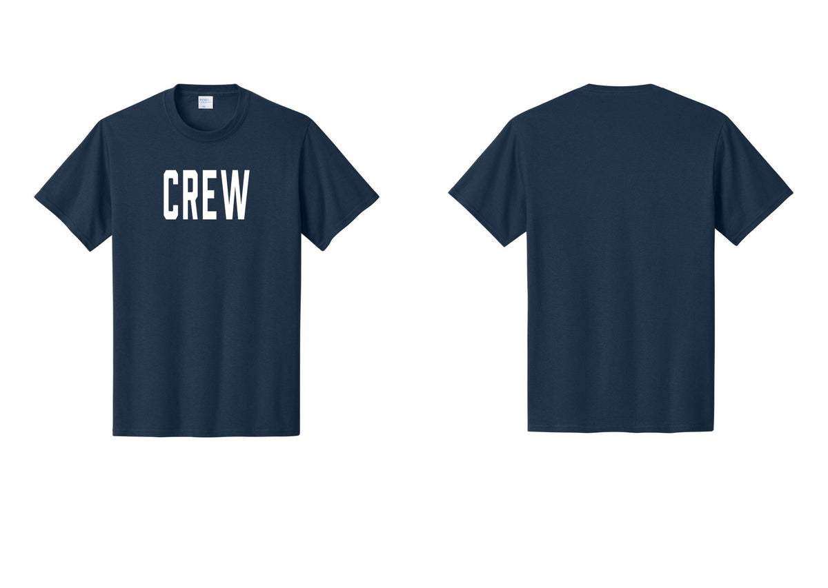NYC Factory Crew T-Shirt, Condensed Lettering - Front Only - Navy