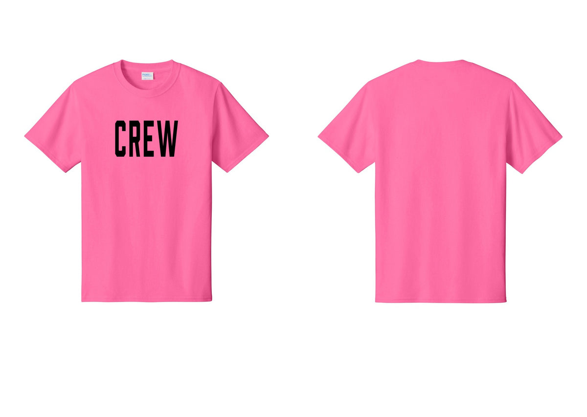 NYC Factory Crew T-Shirt for Event Staff & Production Teams (Classic) - Front Only - Neon Pink