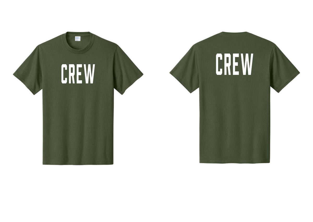 NYC Factory Crew T-Shirt for Event Staff & Production Teams (Classic) - Front + Back - Olive